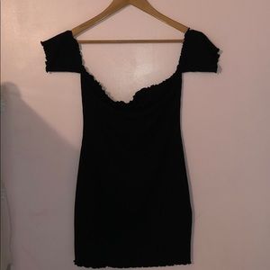 Black mini dress